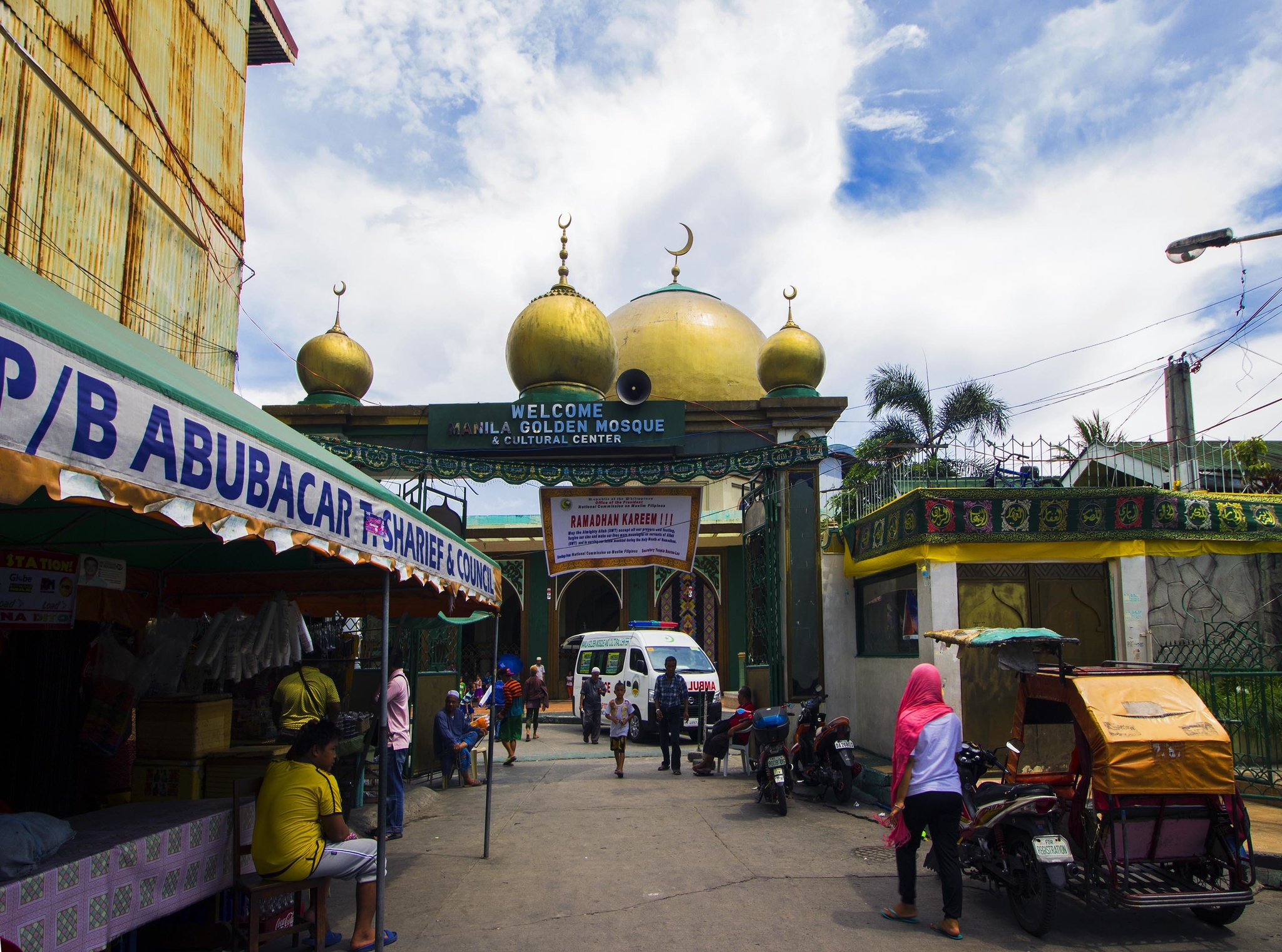 Un quartier pauvre de Manille, celui de la mosquée d'Or