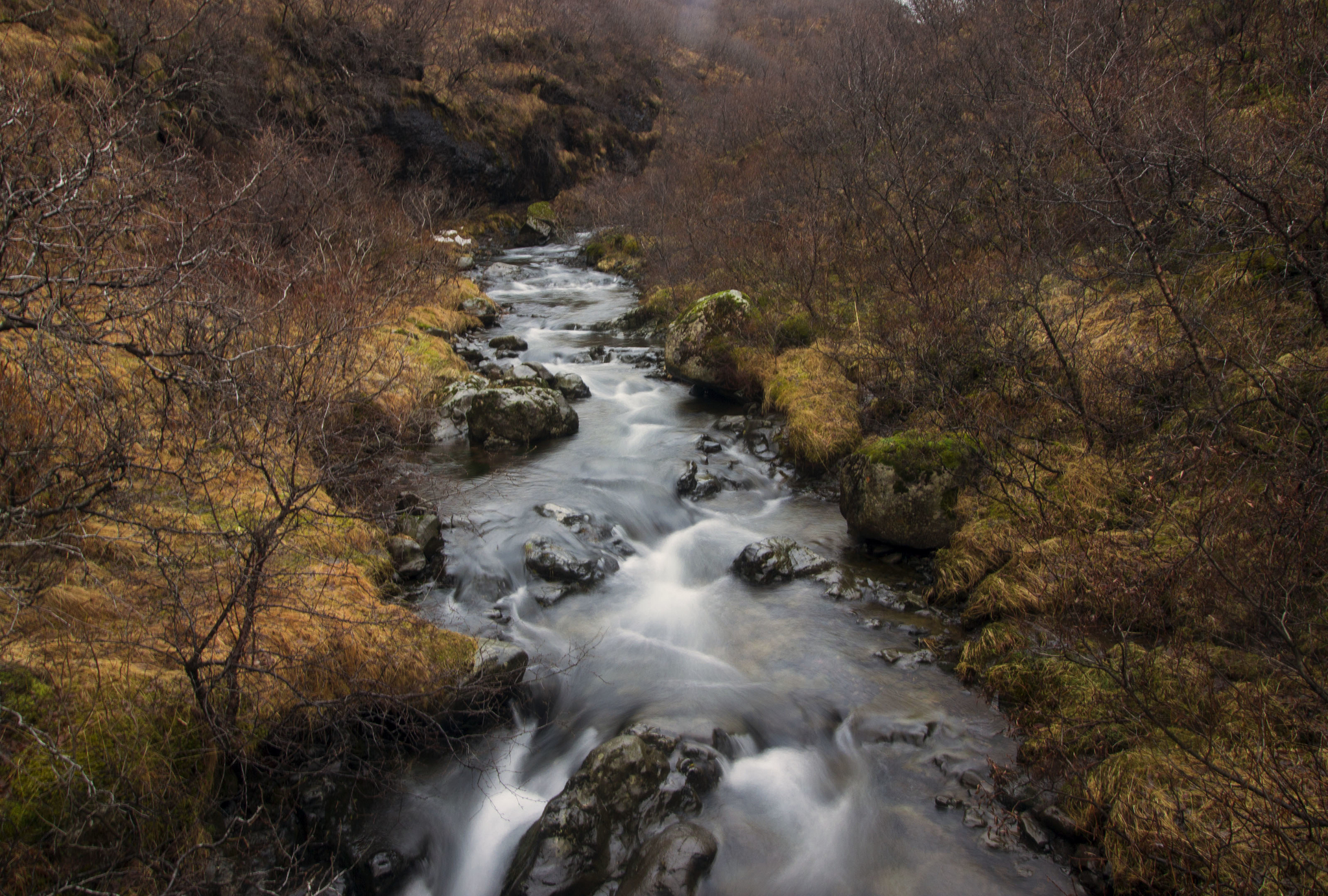 La rivière qui court dans le parc du Skaftafell