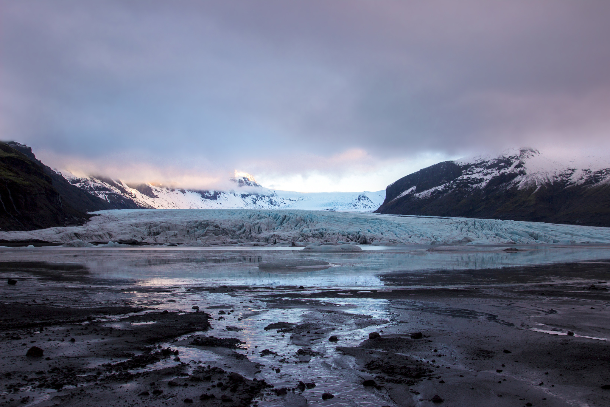 L'un des glaciers de Vatnajökull : Skaftafellsjokull
