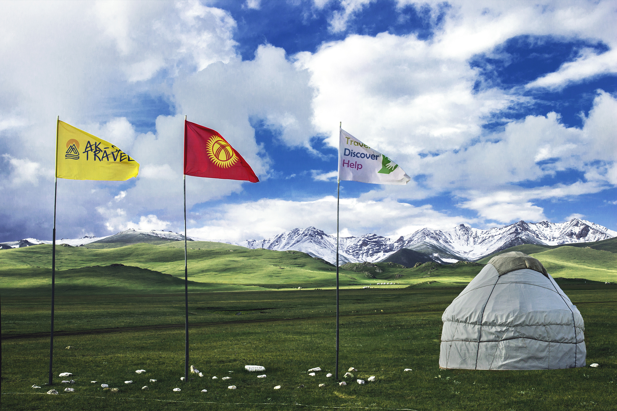 Une yourte au Kirghizistan, celle du camp d'Ak Saï Travel