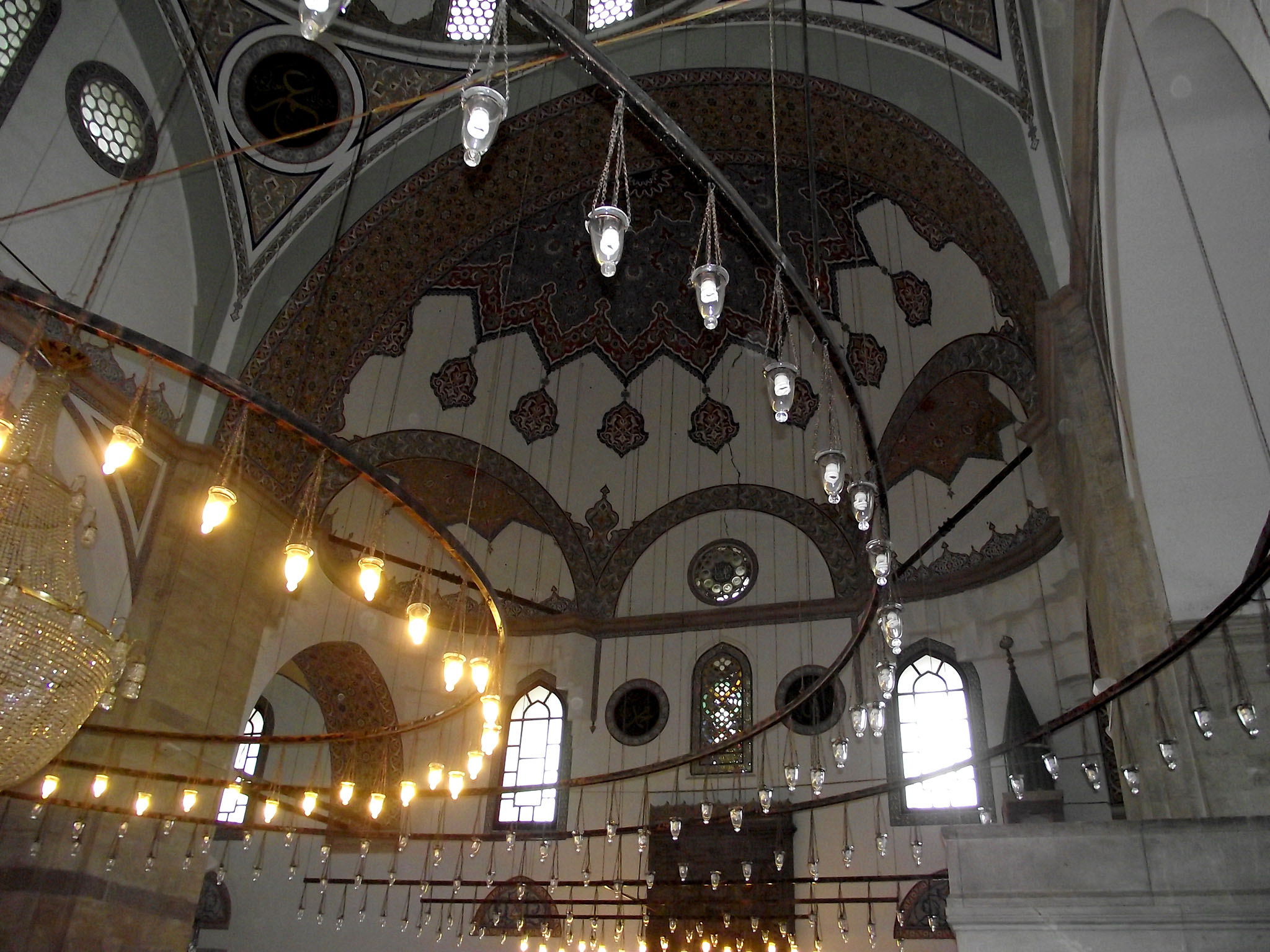 Intérieur d'une mosquée en Turquie.