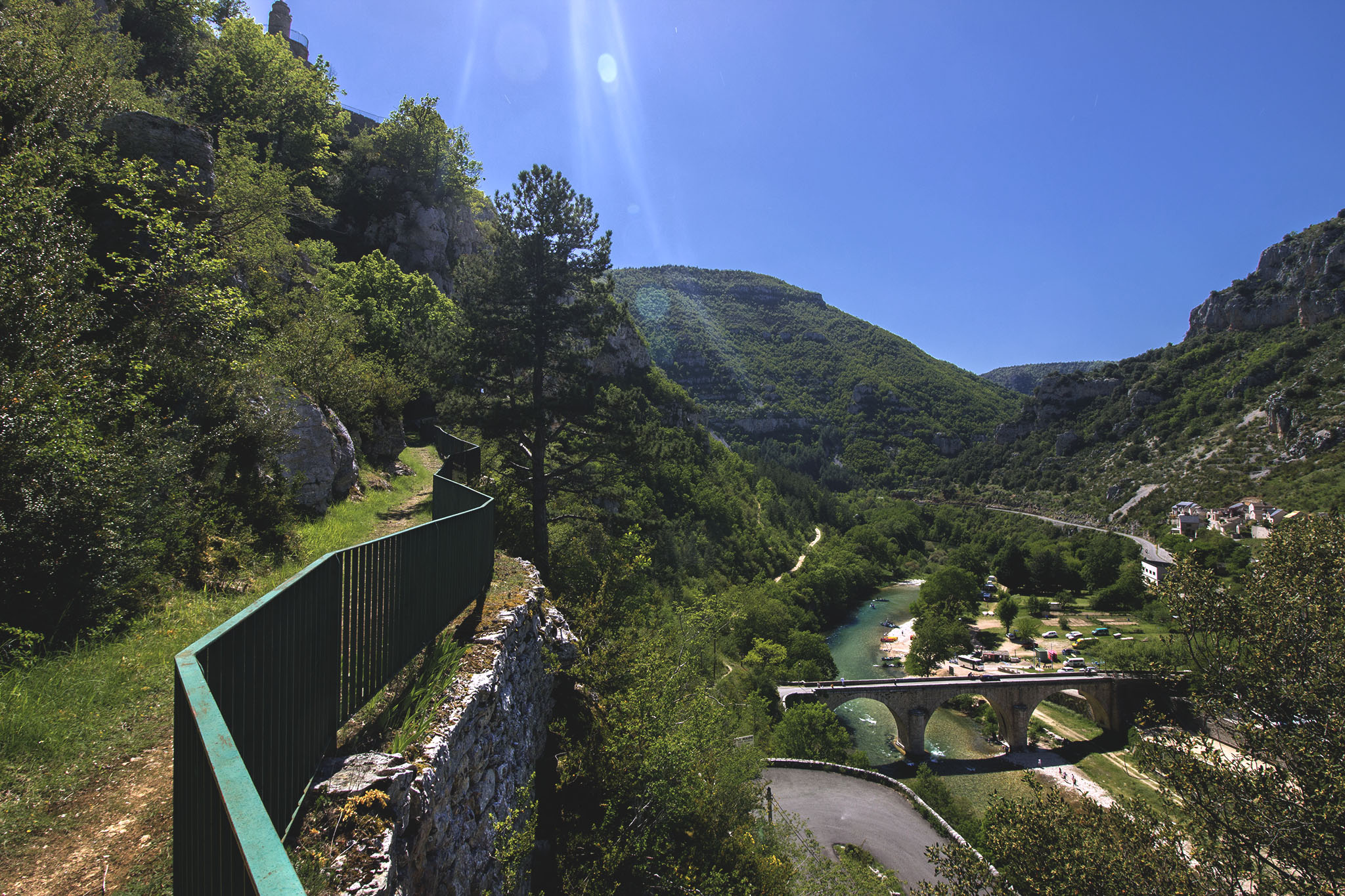 Village des gorges du Tarn : La Malène